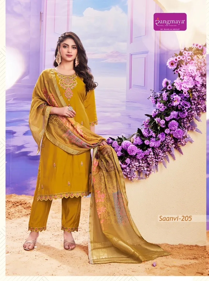 Rangmaya Saanvi Roman Wholesale Readymade Salwar Suit Collection — Wholesale Readymade Suit, Rangmaya wholesale from Surat — view 4