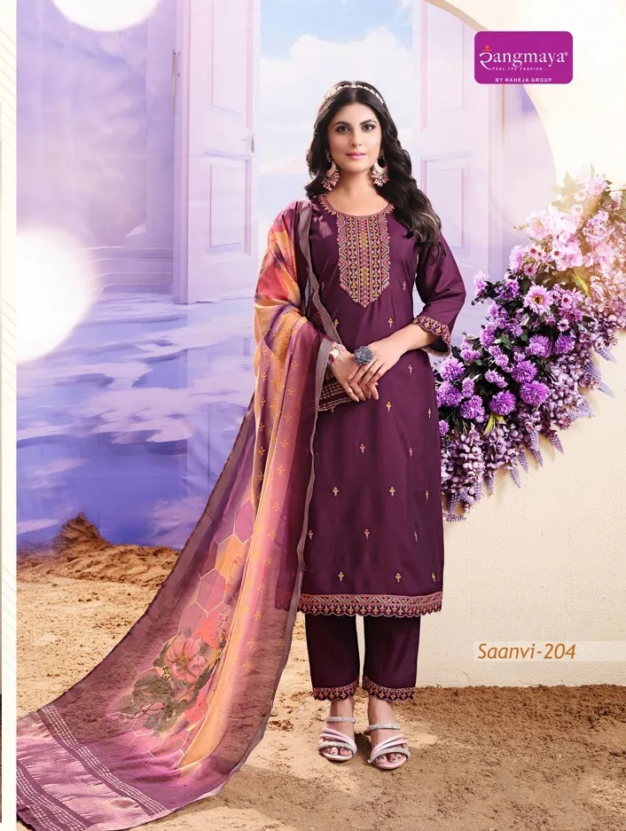 Rangmaya Saanvi Roman Wholesale Readymade Salwar Suit Collection — Wholesale Readymade Suit, Rangmaya wholesale from Surat — view 5