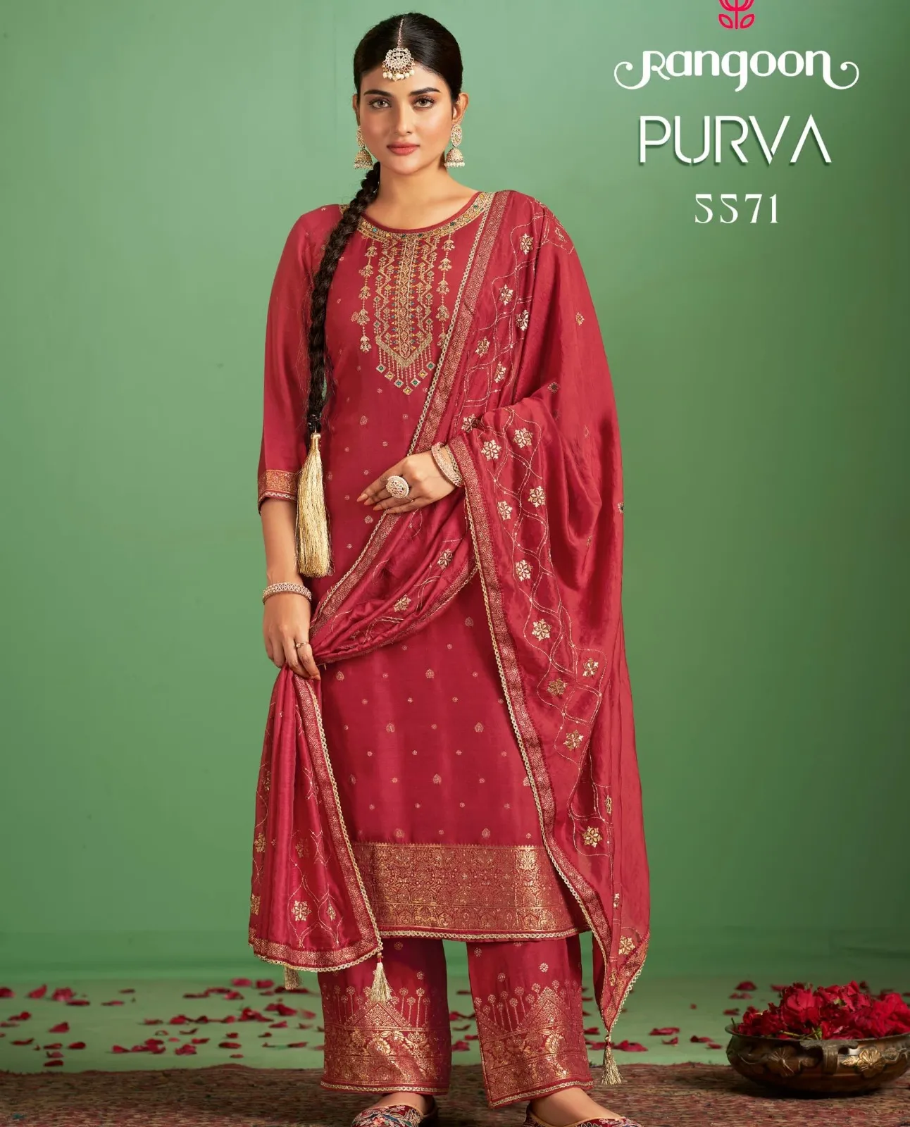 Rangoon Purva Masleen Wholesale Readymade Salwar Suit Collection