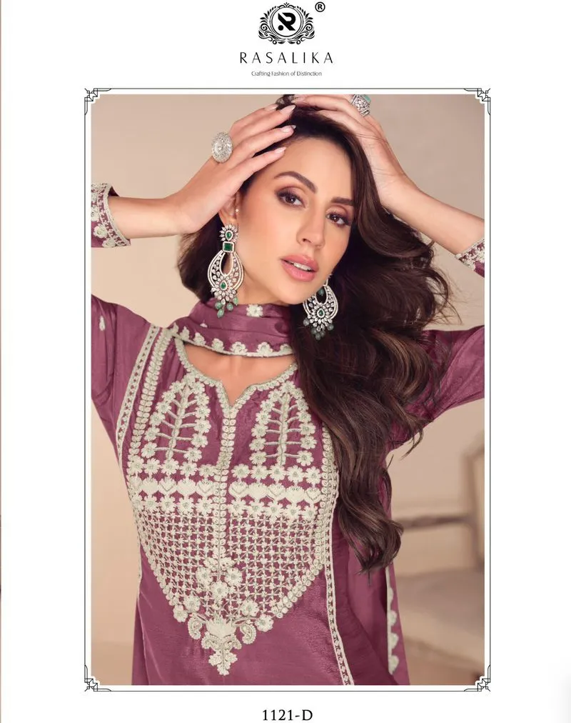 Rasalika Mehfil Chinon Silk Wholesale Designer Salwar Suit Collection