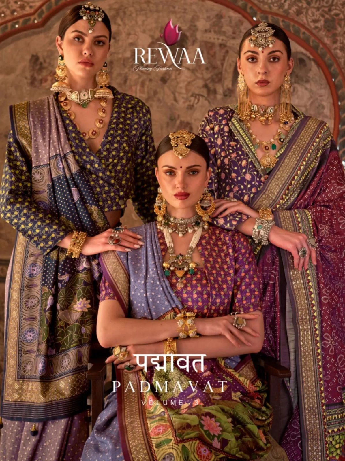 Rewaa Padmavat Vol 3 Poly Viscose Silk Wholesale Fancy Sarees Collection