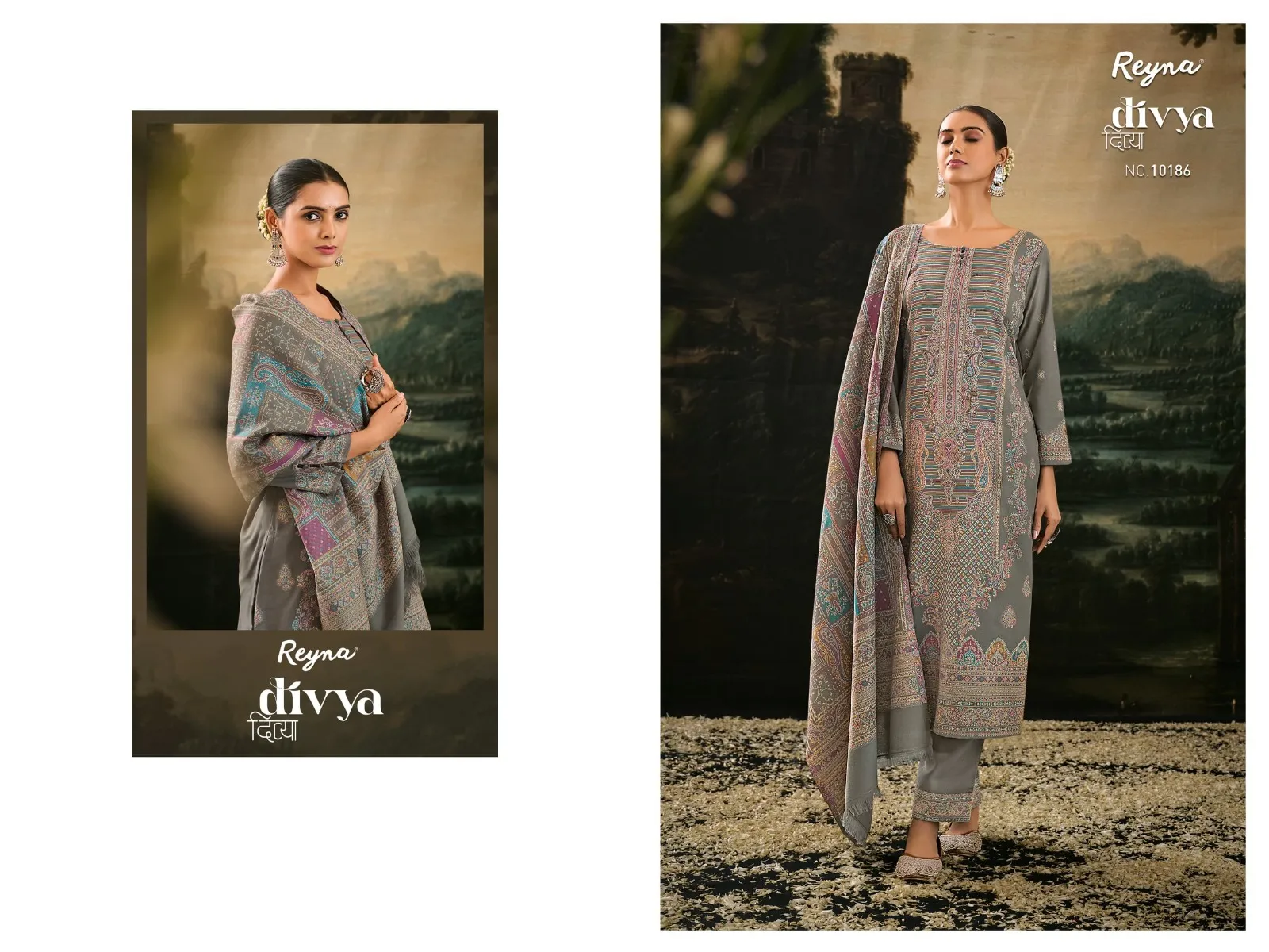 Reyna Divya Premium Pure Pashmina Jaquard Wholesale Winter Collection - Image 3