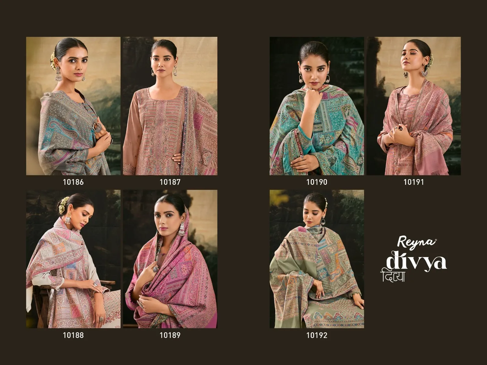 Reyna Divya Premium Pure Pashmina Jaquard Wholesale Winter Collection - Image 5