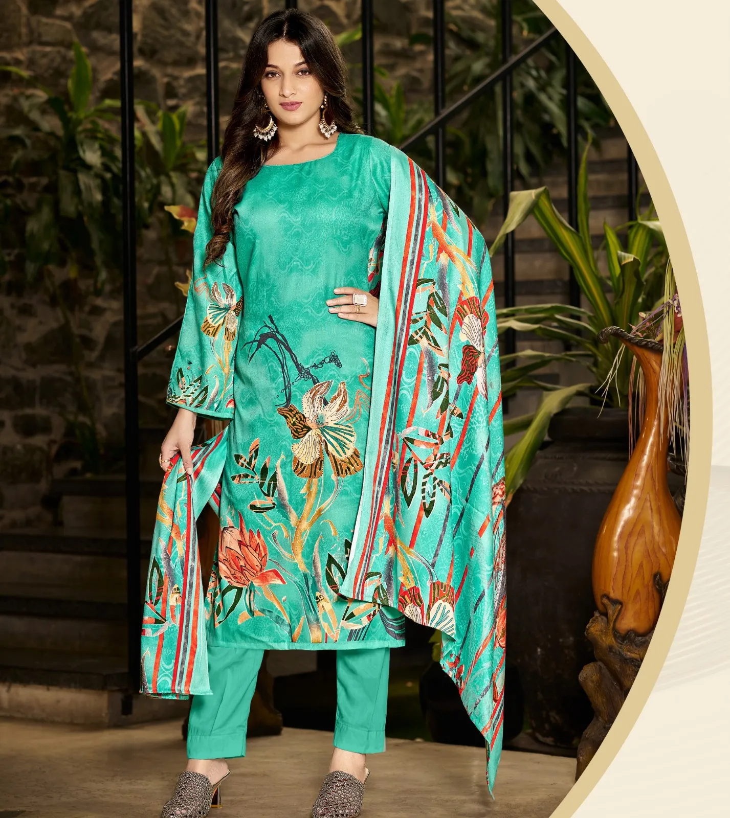 Roli Moli Jasmeen Pashmina Printed Wholesale Winter Collection