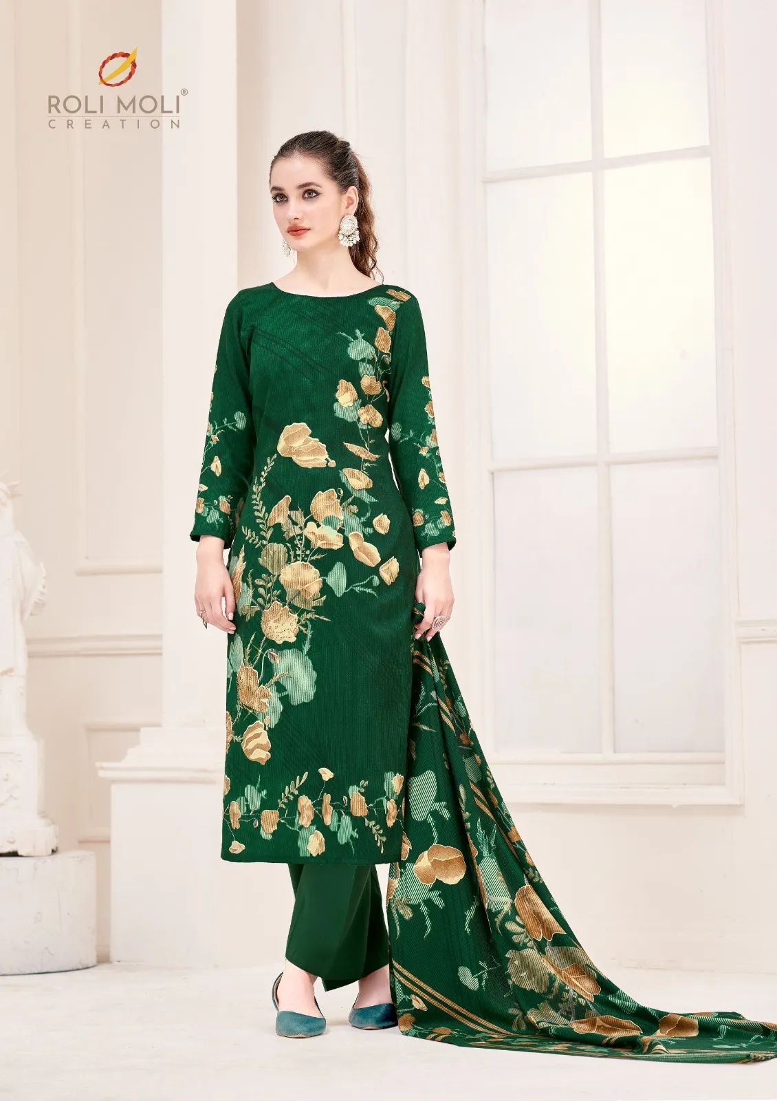 Roli Moli Nusrat Pashmina Wholesale Winter Salwar Suit Collection - Image 6