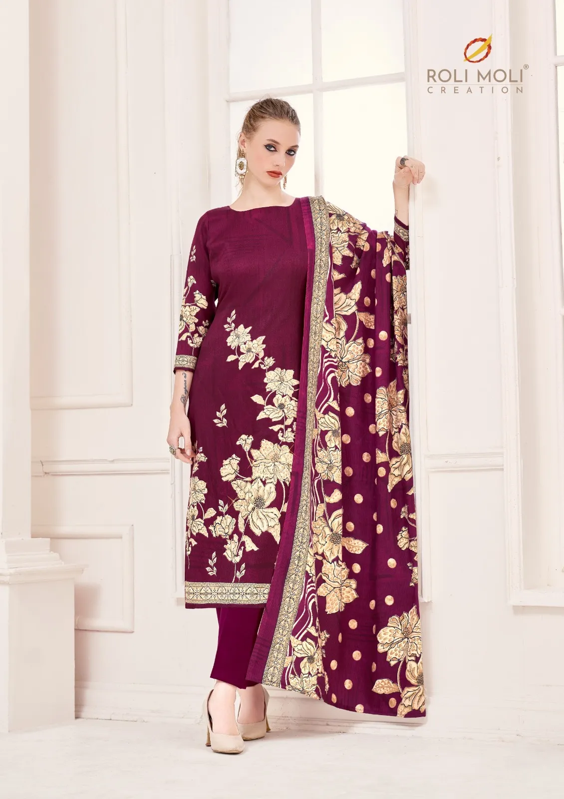 Roli Moli Nusrat Pashmina Wholesale Winter Salwar Suit Collection - Image 7