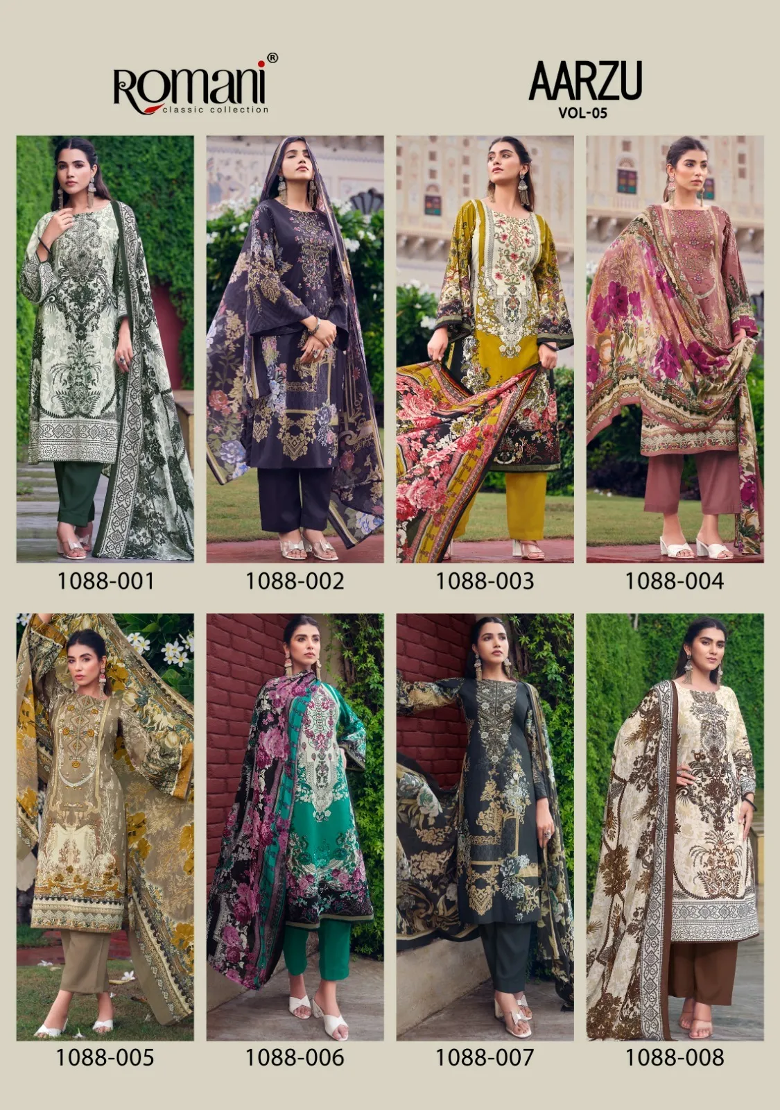 Romani Aarzu Vol 5 Soft Cotton Wholesale Pakistani Salwar Suit Collection - Image 2