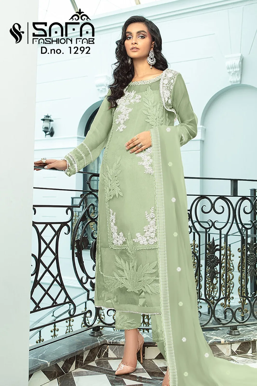 Safa Fashion Fab 1292 Georgette Wholesale Readymade Salwar Suit Collection