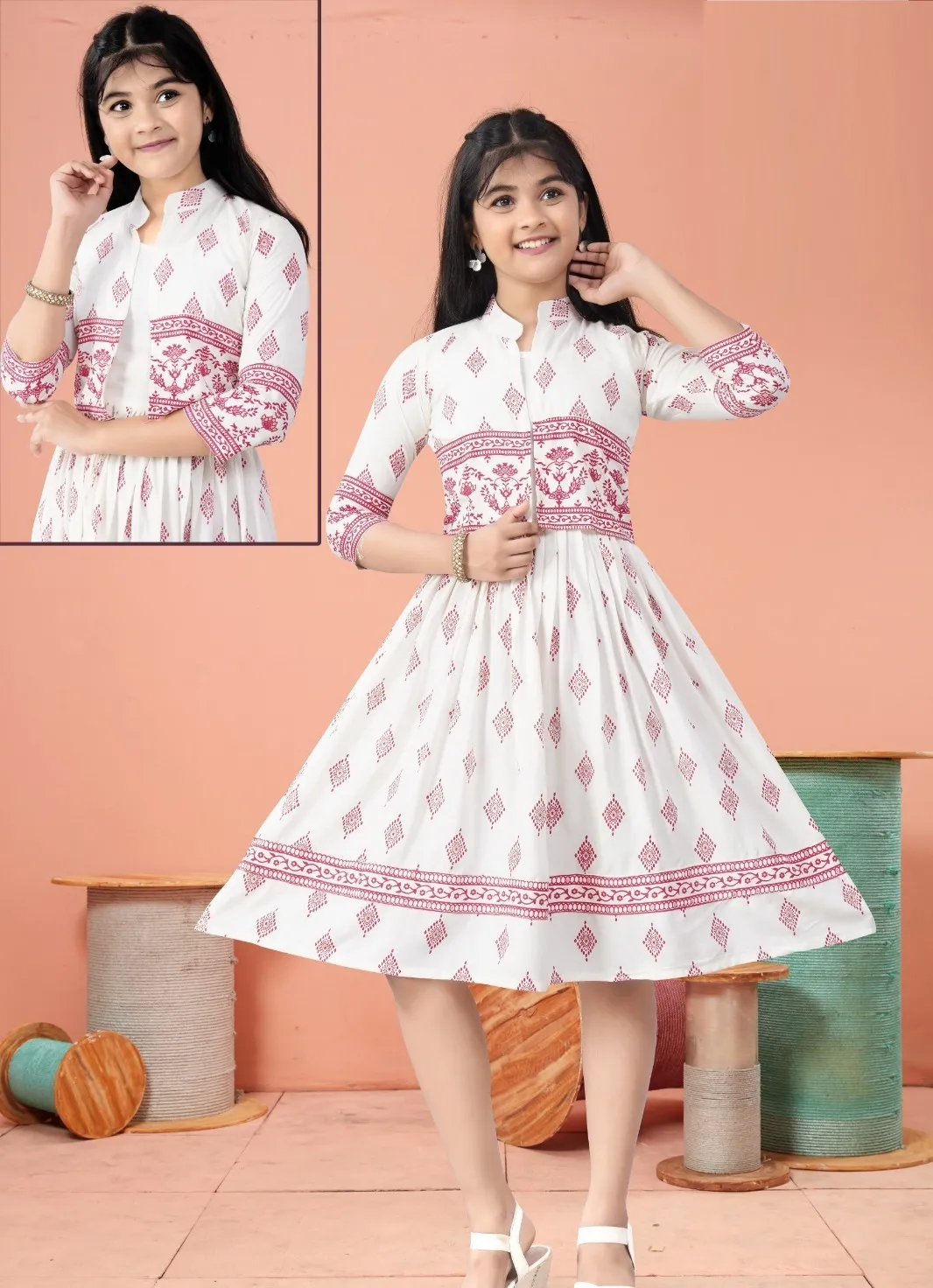 Samayra Vol 36 Rayon Printed Wholesale Kids Wear Kurti Collection