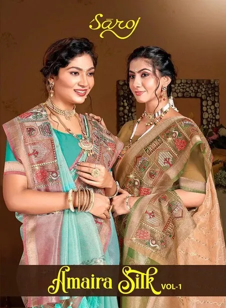 Saroj Amaira Silk Vol 1 Silk Wholesale Fancy Sarees Collection