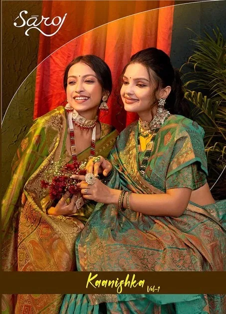 Saroj Kaanishka Vol 1 Organza Silk Wholesale Fancy Sarees Collection