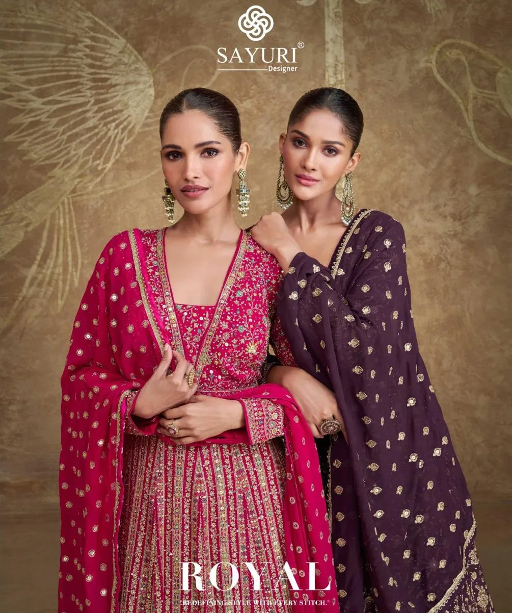 Sayuri Designer Royal Real Gerogette Wholesale Designer Salwar Suit Collection