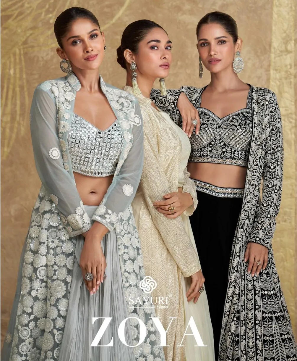 Sayuri Designer Zoya Real Gerogette Wholesale Designer Salwar Suit Collection