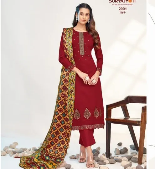 Suryajyoti Kainaat Vol 2 Jam Satin Wholesale Fancy Salwar Suit Collection