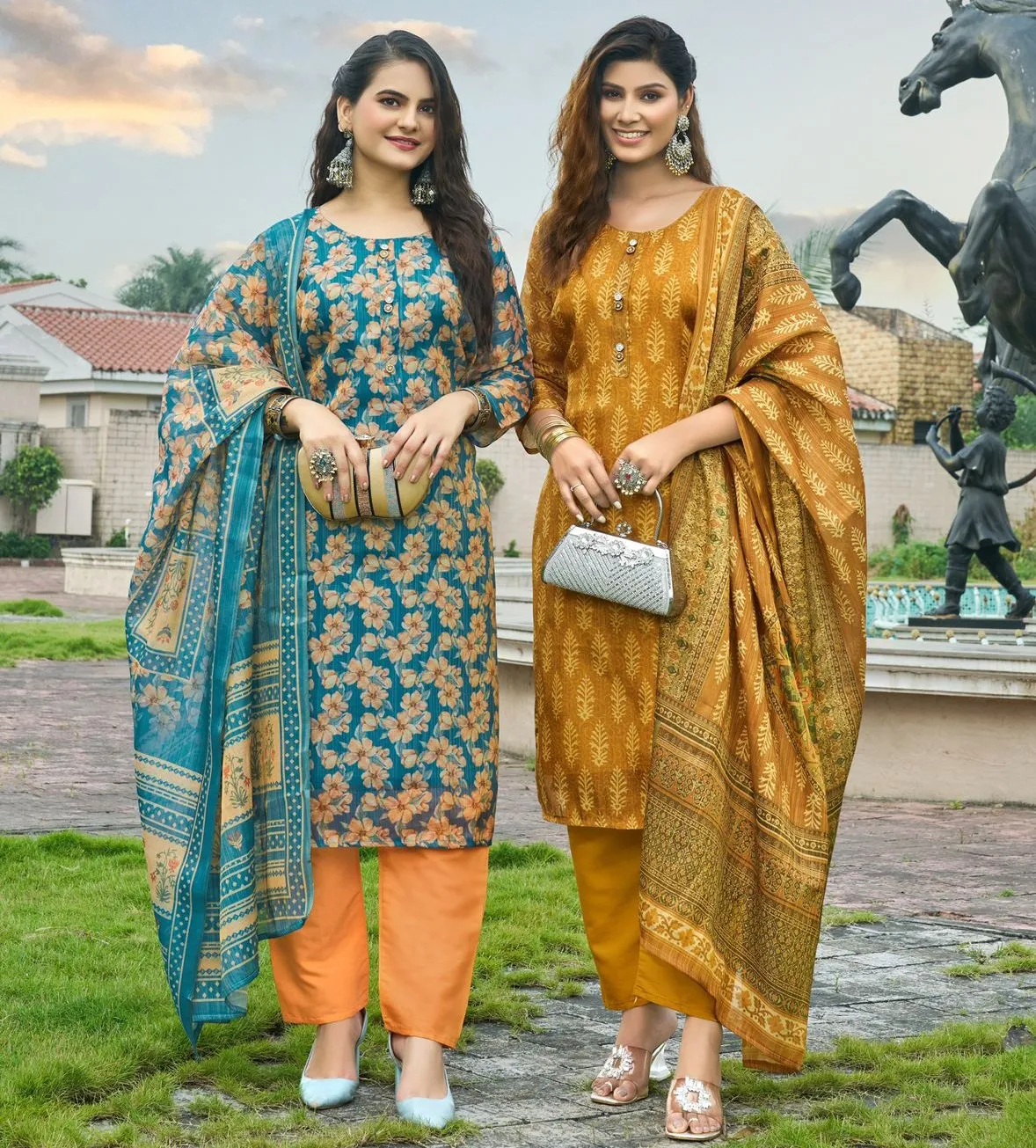 Taniksh Sakshi Vol 1 Tissue Wholesale Readymade Salwar Suit Collection