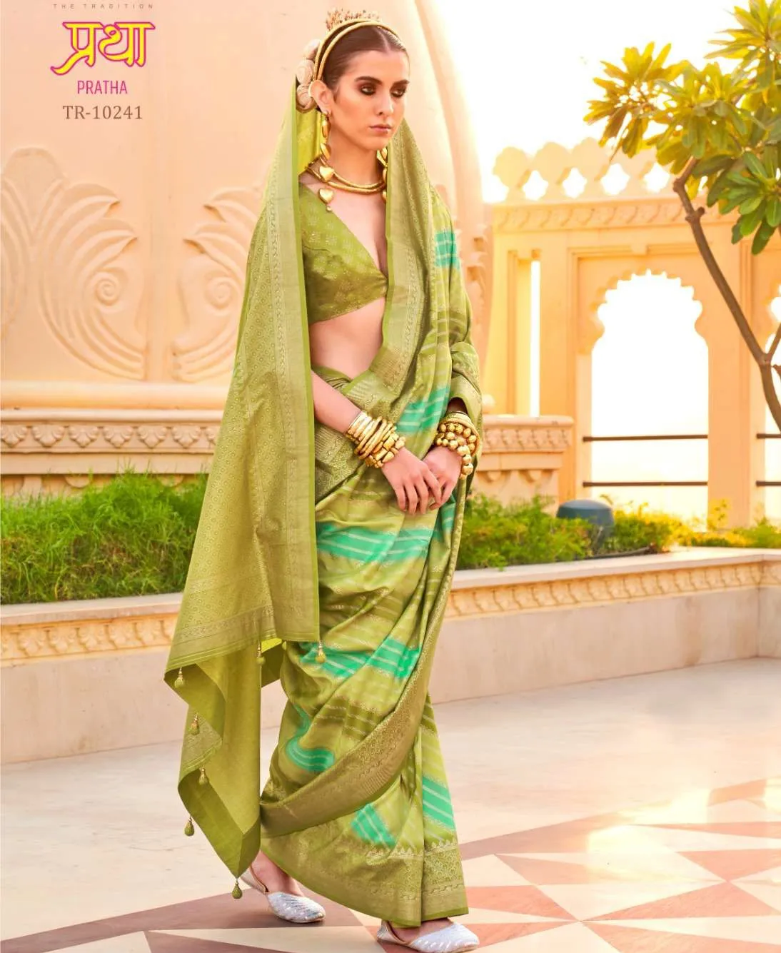 Trirath Pratha Silk Printed Wholesale Fancy Sarees Collection