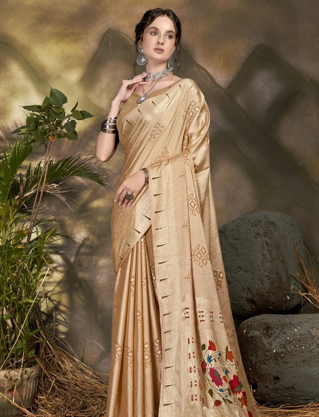 Vallabhi Kaanta Brasso Floral Printed Wholesale Fancy Sarees Collection