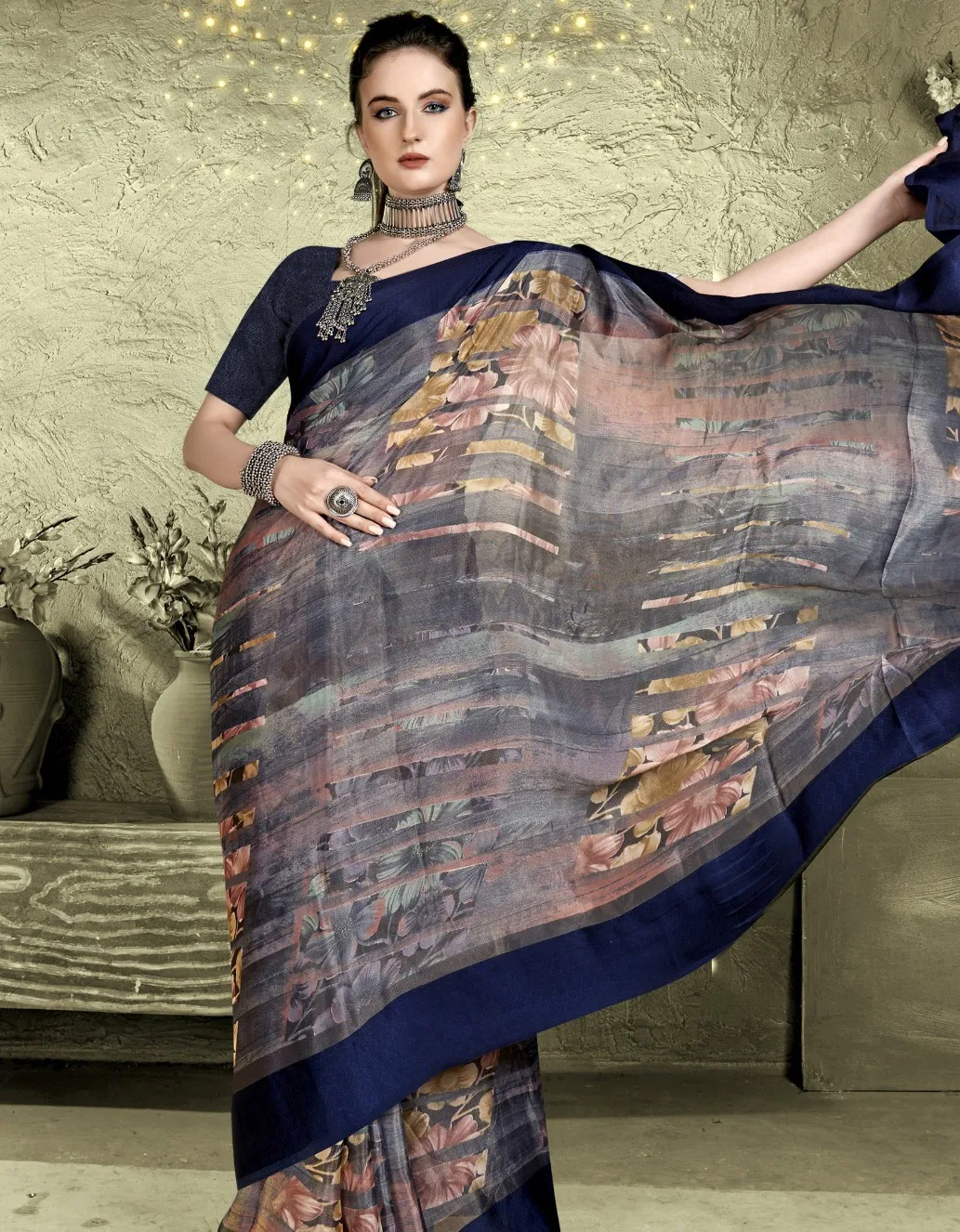 Vallabhi Nesta Vol 3 Brasso Printed Wholesale Fancy Sarees Collection