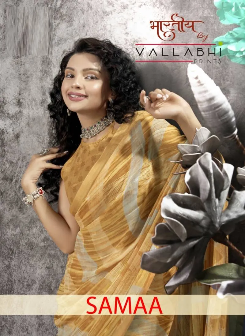 Vallabhi Samaa Georgette Wholesale Fancy Sarees Collection