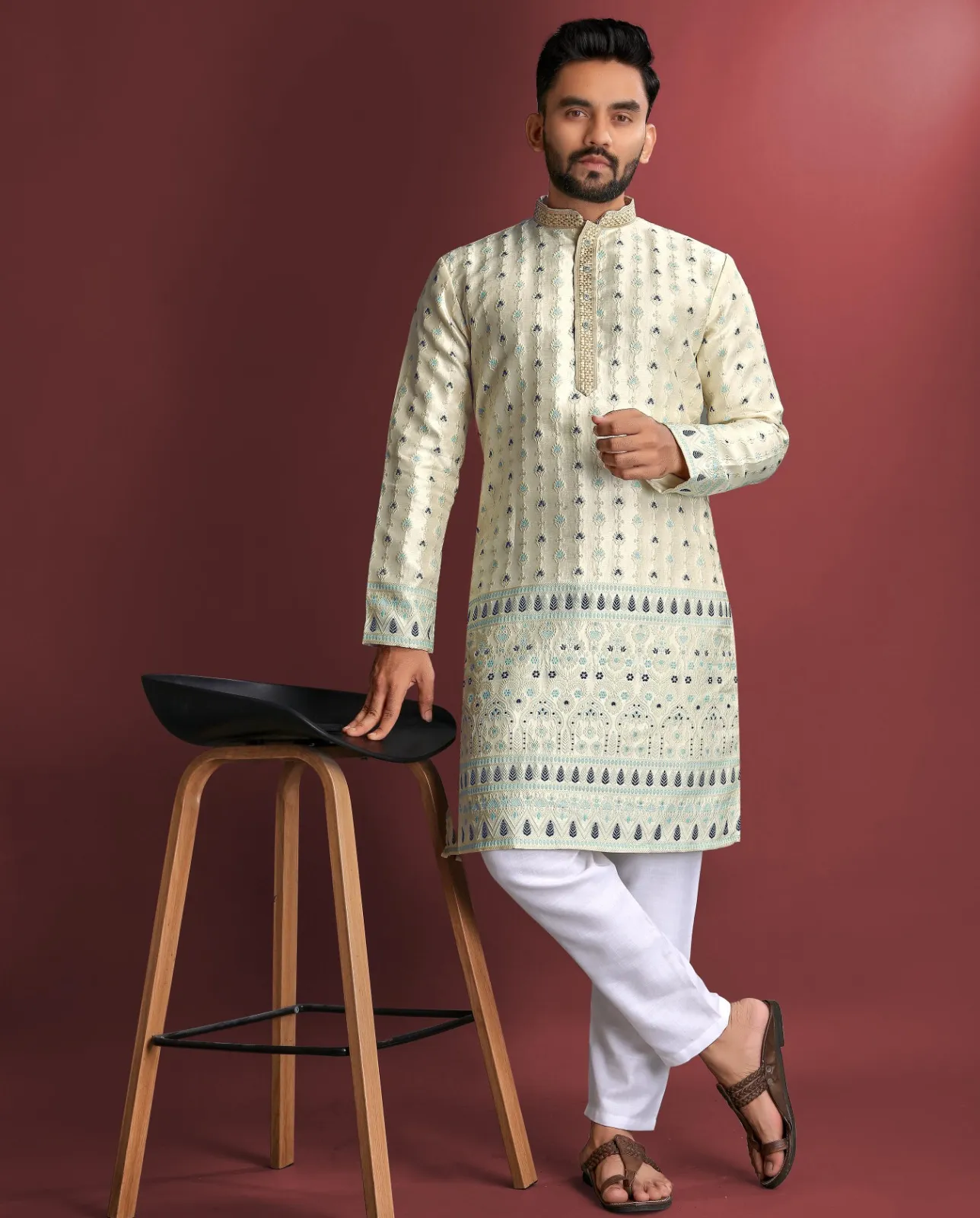 Vardan Ethnic Manyavar Heavy J-card Silk Wholesale Designer Kurta with Pajama Collection