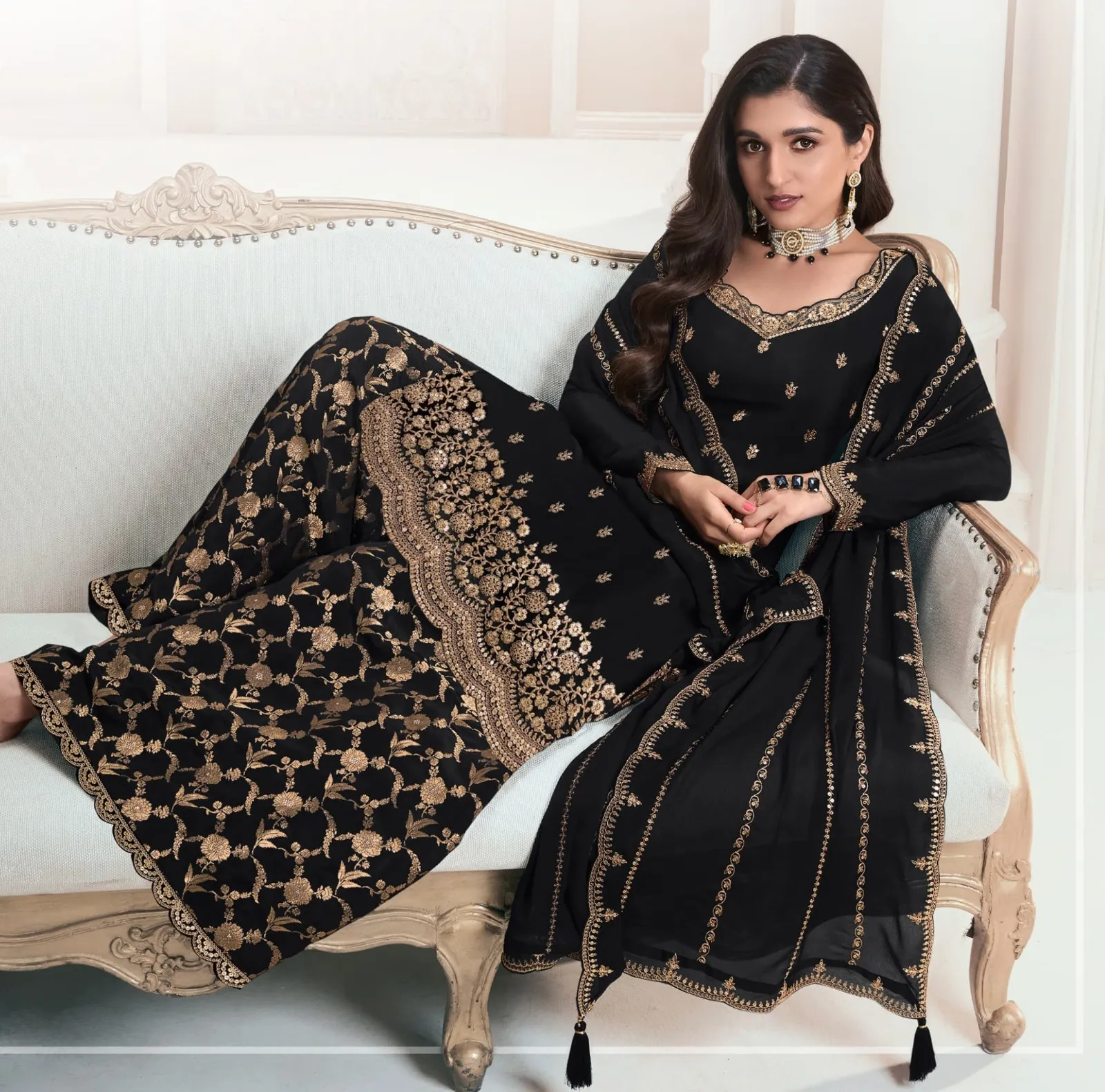 Vinay Kuleesh Banno Chinon Wholesale Designer Salwar Suit Collection