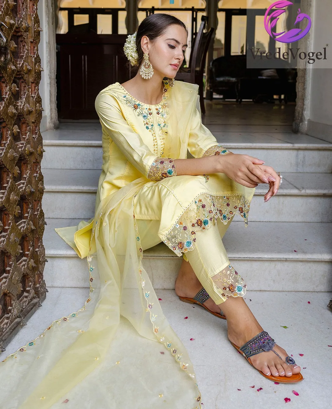 VredeVogel Anamika Silk Wholesale Readymade Salwar Suit Collection