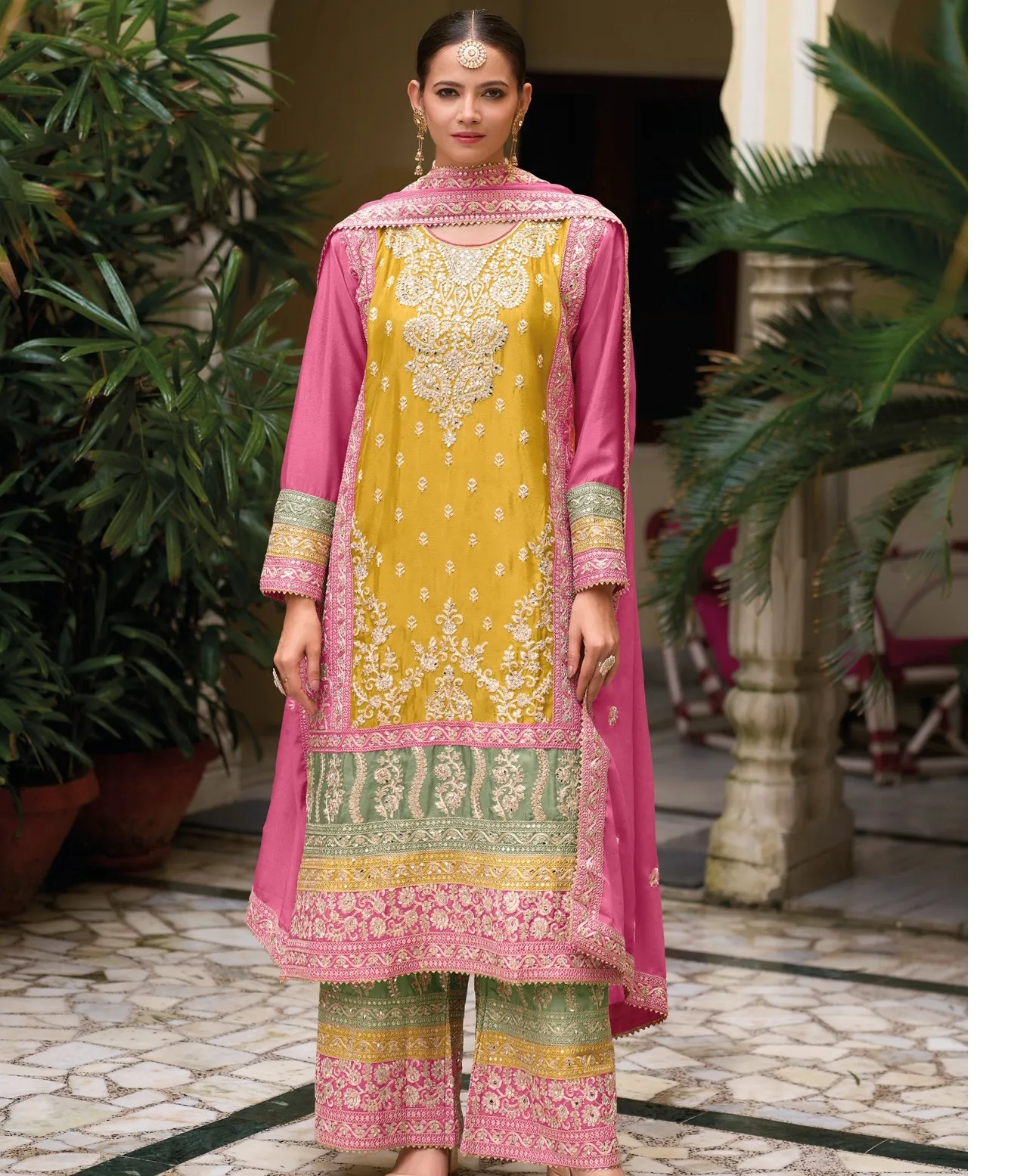 Your Choice Galaxy 5 Chinon Wholesale Designer Salwar Suit Collection