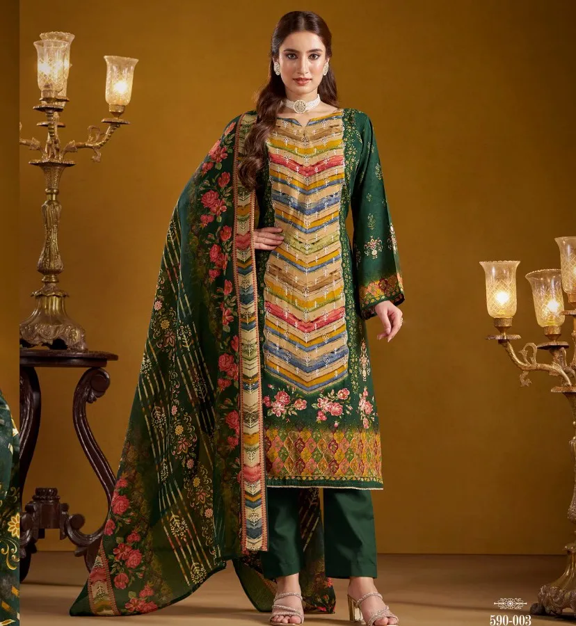 Zulfat Aayat Rayon Digital Printed Wholesale Fancy Salwar Suitr Collection