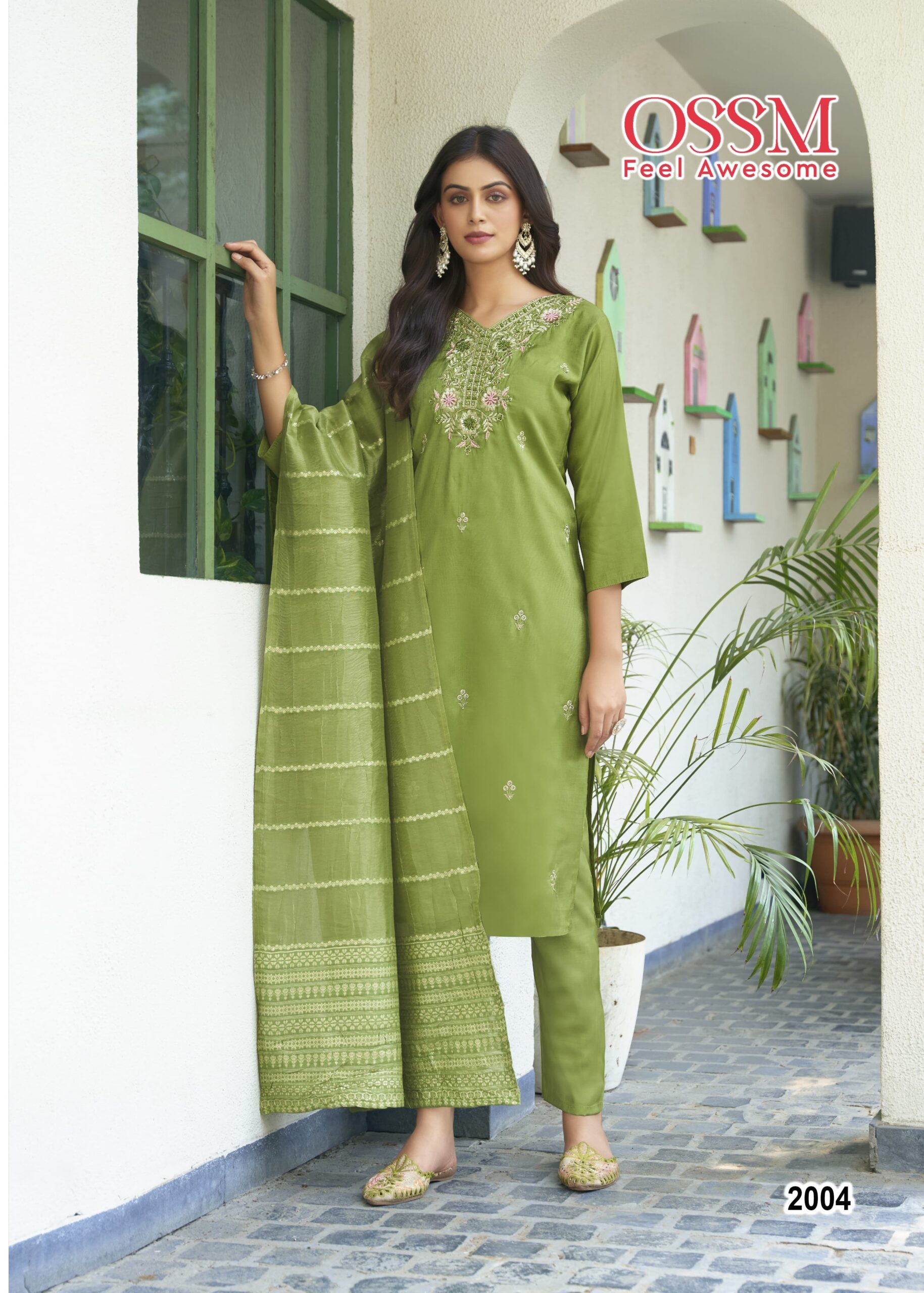 Ossm Mishu Vol 2 Top Bottom With Dupatta Readymade Catalog