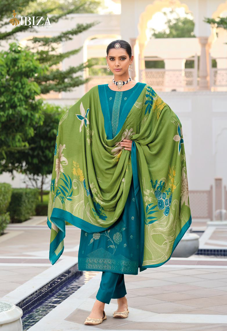Ibiza Khayaal Pashmina With Handwork Wholesale Salwar Kameez Collection