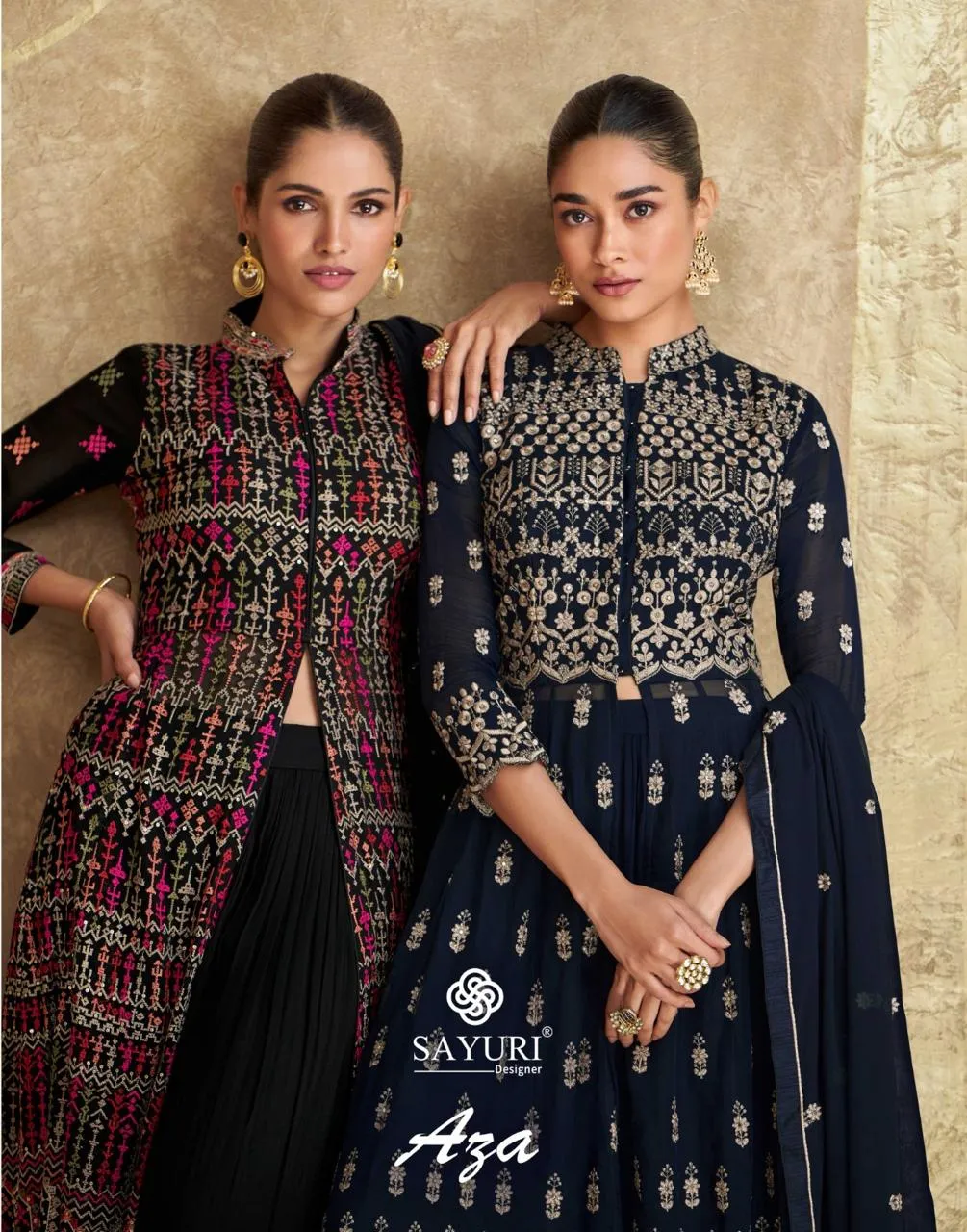 Sayuri Designer Aza Vitara Chinon Designer Salwar Suits Catalog