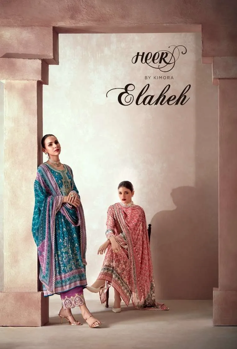 Kimora Fashion Heer Elaheh Pashmina Digital Print With Designer Catalog — Wholesale Dress Material, Kimora wholesale from Surat — view 1