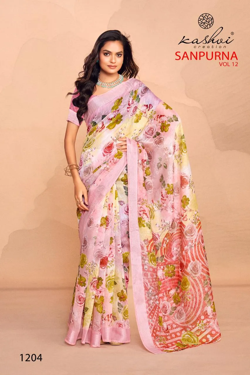 Kreshva Saatvik Designer Printed Silk Saree Catalog