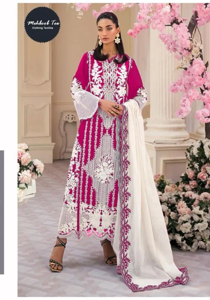 Mehbbob tex Pakistani Wholesale Unstitched Salwar Suit Catalog