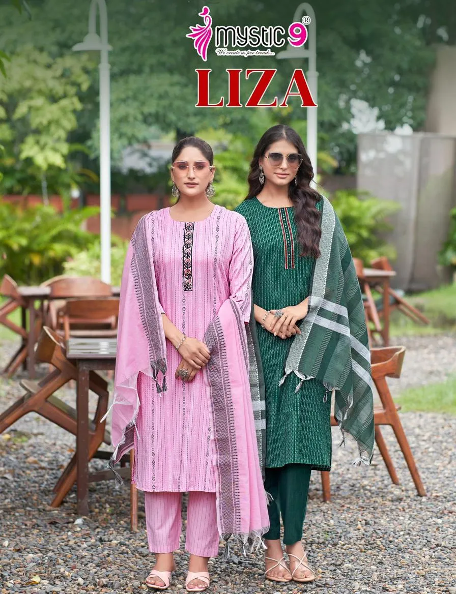 Mystic 9 Liza Vol 1 Premium Quality Cotton Wholesale Readymade Salwar Suit Collection