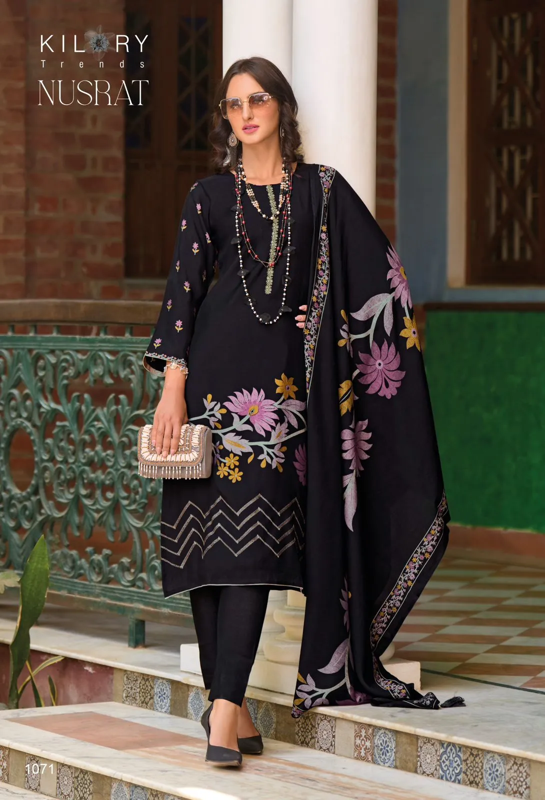 Nsrat Muslin Wholesale Unstitched Salwar Suit Collection