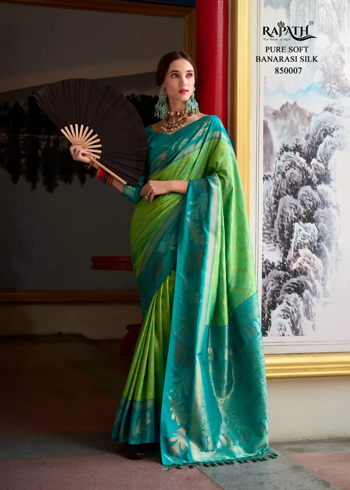 Rajpath Leaf Silk Banarasi Soft Silk Fancy Saree Catalog