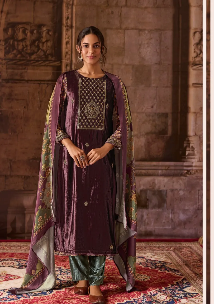 Surbhi Pure Velvet Edition Sahiba Wholesale Unstitched Salwar Suit Catalog