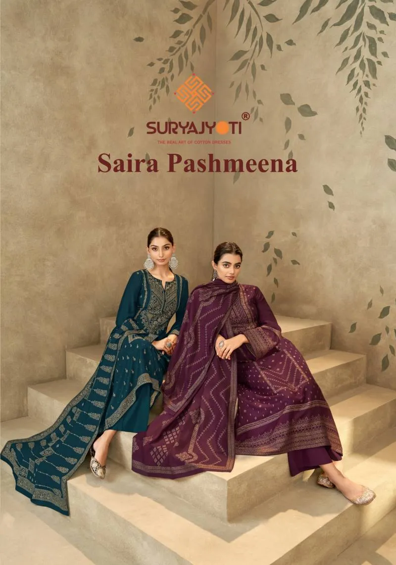 Suryajyoti Saira Pashmeena Vol 1 Pashmina Wholesale Winter Collection