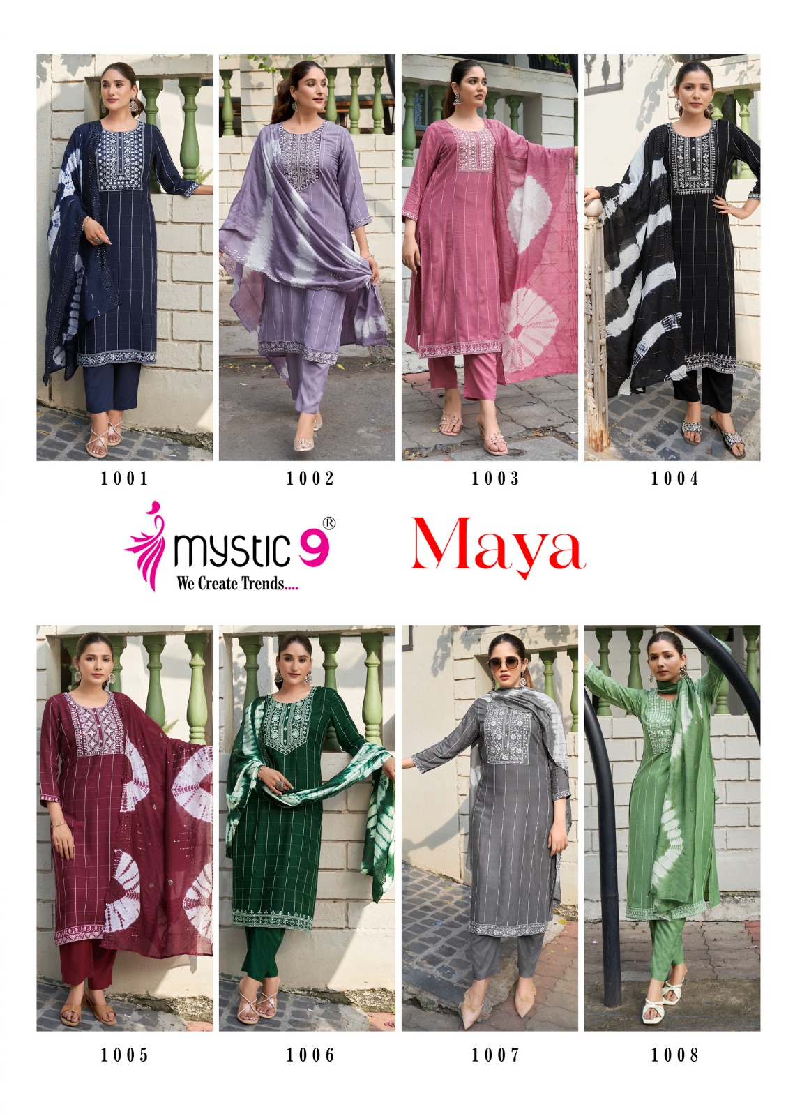 Mystic 9 Maya Vol 1 Rayon Dobby Wholesale Readymade Salwar Suit Collection - Image 7