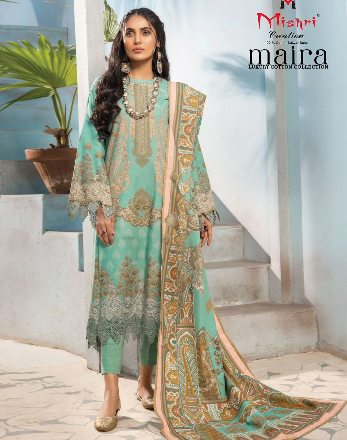 Mishri Maira 1 Luxury Cotton Printed Wholesale Pakistani Salwar Suit Collection