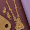 Shop Online Wholesale Jewllery Brass High Gold Long Necklace Set (1)