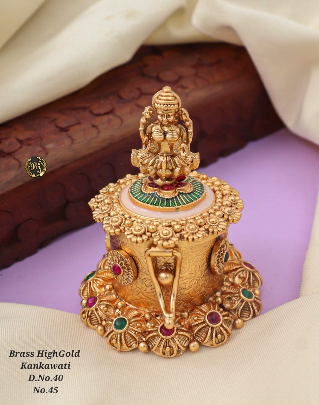 Elegant High Gold Kankavati Sindur Dabbis for Special Occasions Big Size