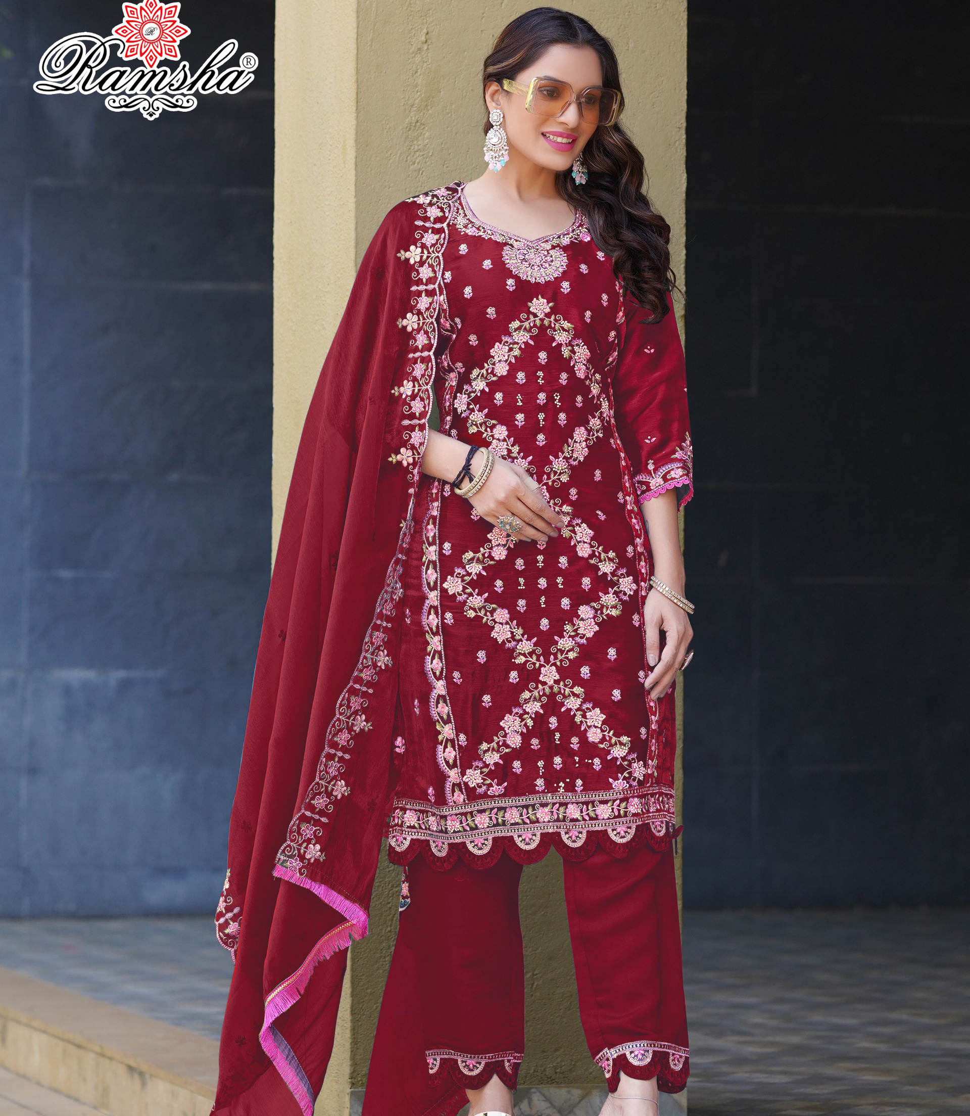 Ramsha R-1240 Nx Chinon Wholesale Pakistani Salwar Suit Collection