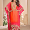 Sayuri Jhoomar Premium Silk with Hand Mirror & Gota Patti Work Kaftan Collection