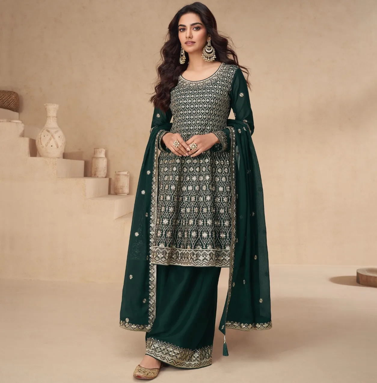 Aashirwad Amrita Premium Chinnon Silk Wholesale Designer Salwar Suit Collection