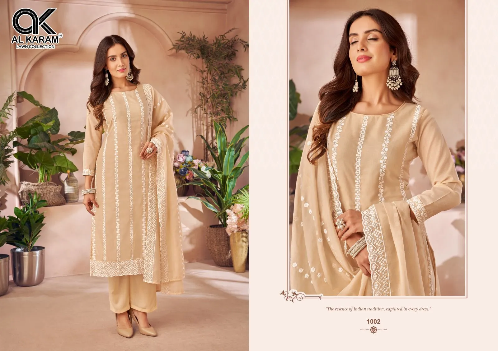 Alkaram Luckhnowi Work Vol-01 Cotton Wholesale Karachi Dress Material Collection - Image 4