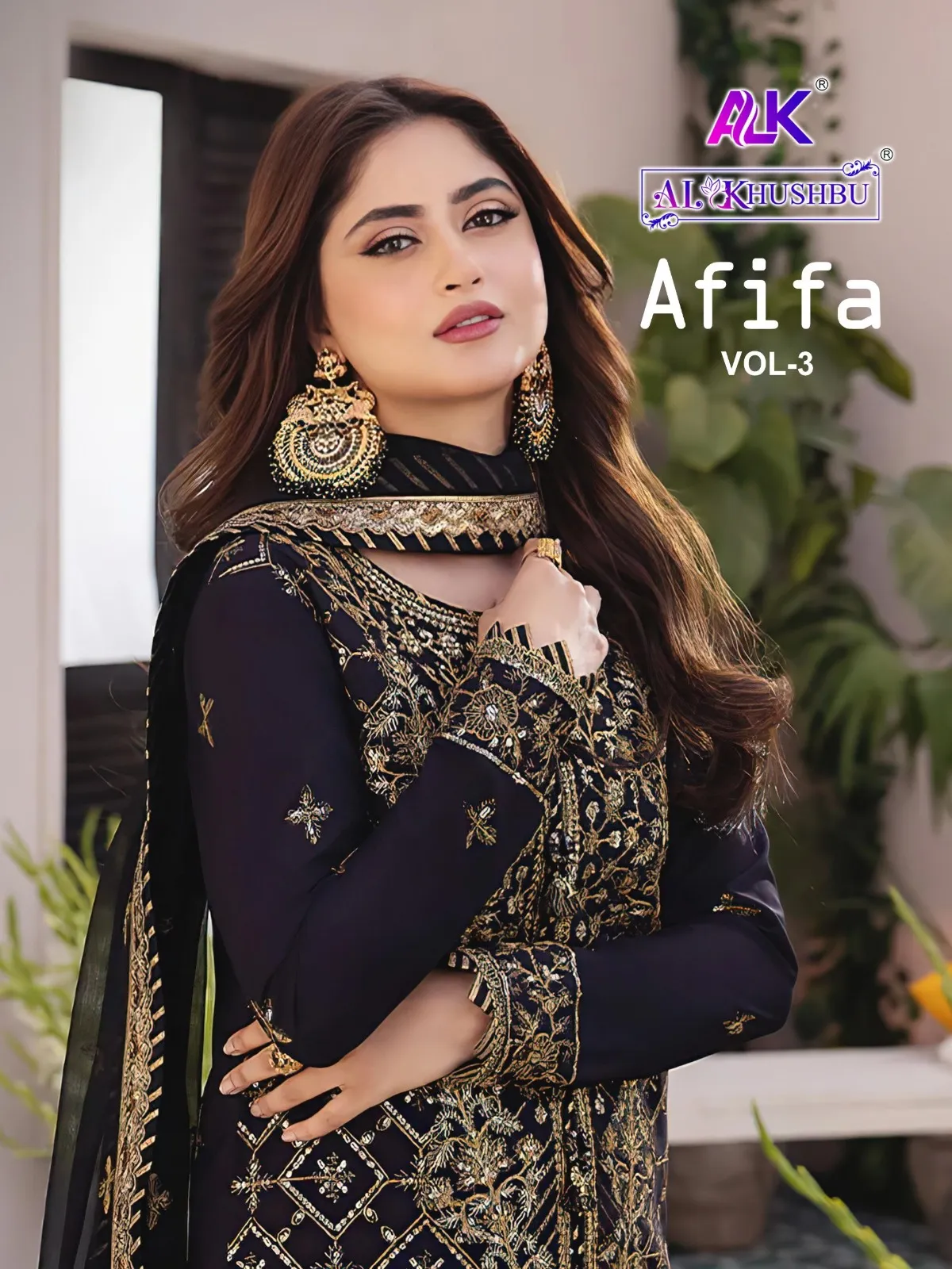 AlKhushbu Afifa Vol 3 Georgette Wholesale Pakistani Salwar Suit Collection