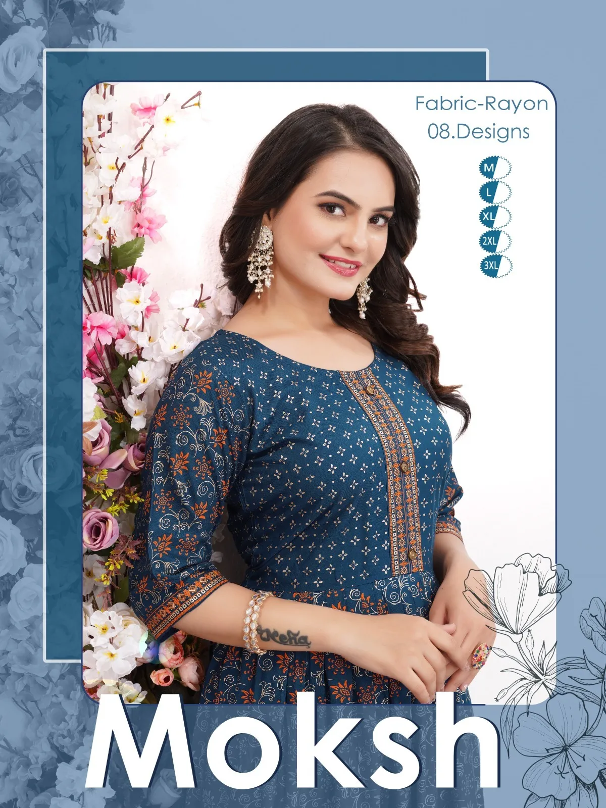 Beauty Queen Moksh Vol.0.3 Rayon Wholesale Fancy Kurtis Collection