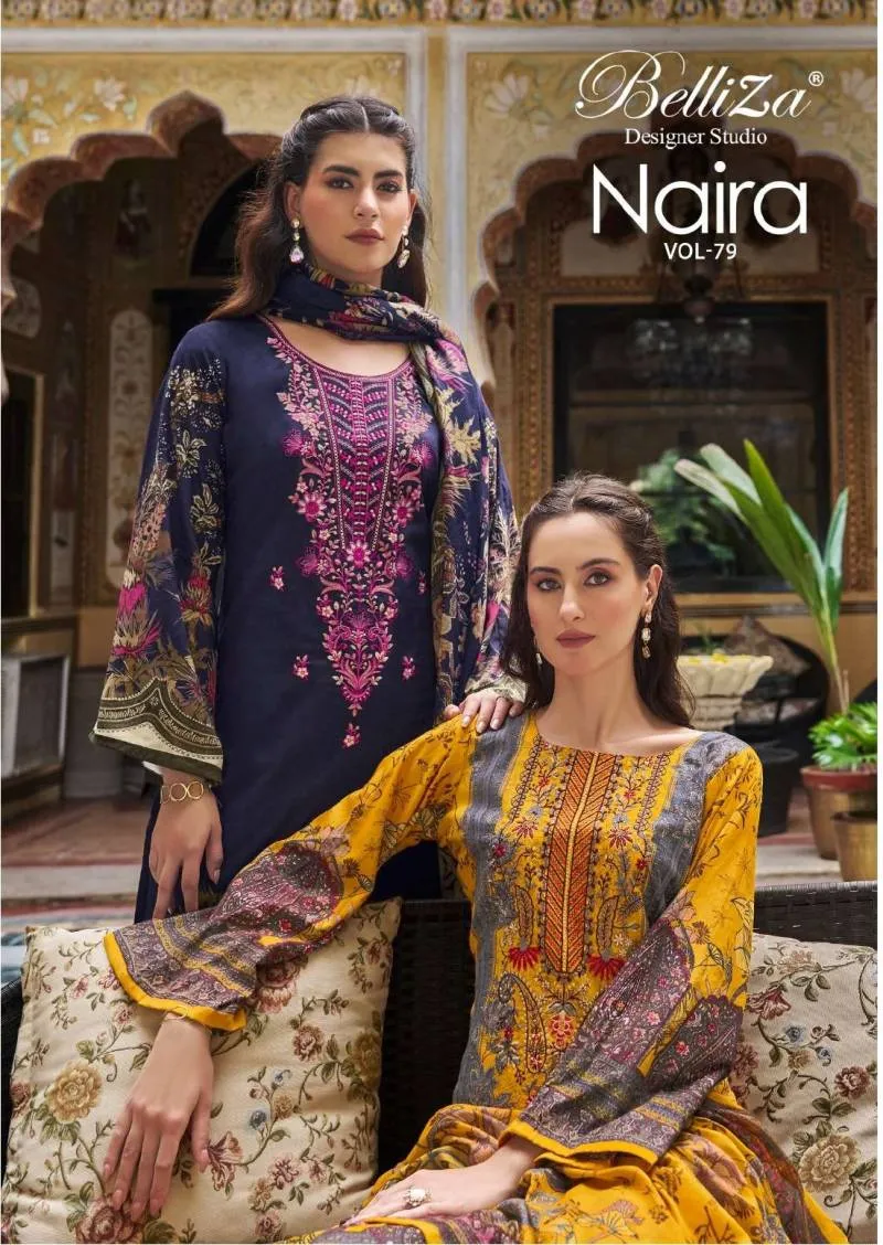 Belliza Naira Vol 79 Cotton Printed Wholesale Pakistani Salwar Suit Collection